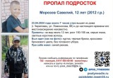  В Череповце разыскивают 12-летнего мальчика
