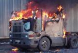 В Череповце шофер-украинец готовил в фуре еду, сжег грузовик и обгорел сам