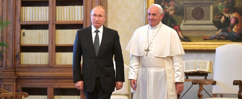 Папа Римский Франциск готов приехать к Путину, если он откроет дверь