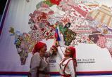 Вышитую карту России с очертаниями каждого региона представили в Чувашии