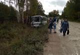 Автобус с пассажирами съехал в кювет в Сокольском районе