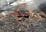В Вологодской области на пепелище обнаружен обгоревший труп алкоголика