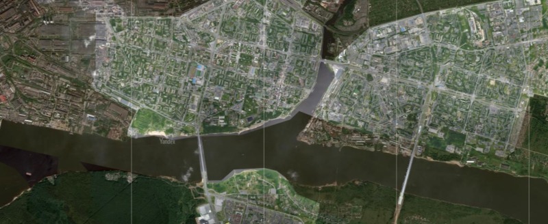  компания Яндекс, скриншот спутниковой карты Череповца