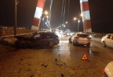 Жёсткое ДТП между KIA и BMW парализовало Октябрьский мост Череповца