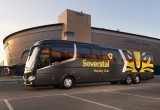 Хоккейная «Северсталь» обзавелась новым клубным автобусом