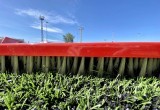 Новый южнокорейский трактор будет заботиться о траве на стадионе «Металлург»