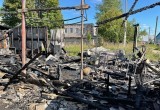 Гараж, дом и баня сгорели в Череповецком районе