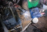 В Бабаево вечером сгорели гараж и его хозяин