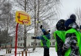 В Череповце построили спортивную площадку на территории детского сада