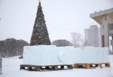 Более 200 блоков льда для фестиваля скульптур привезли в Череповец из Тарногского района