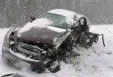 В Шекснинском районе обгон на снежной трассе отправил в больницу двух водителей (ФОТО, ВИДЕО)