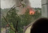 В Соколе после удара молнии загорелся частный дом