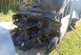 Два автомобиля вспыхнули после аварии в Харовском районе, один из водителей погиб