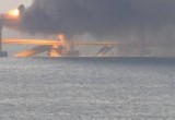 Появилось видео с последствиями взрыва на Крымском мосту