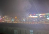 Фургон передвижного цирка сгорел у торгового центра в Вологде