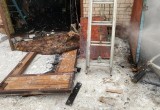 В Зашекснинском районе Череповца загорелся гараж с иномаркой внутри