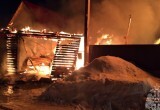 Два дома, баня, гараж и сараи сгорели в Шекснинском районе