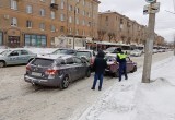 "Поцелуй" четырех авто на Ленина парализовал движение в центре Череповца 