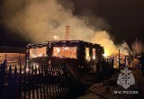 В Вологодской области пенсионер сгорел вместе с собственным домом