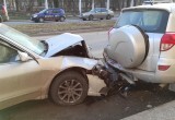 На перекрестке Металлургов и Ломоносова сегодня утром произошла массовая авария