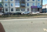 На перекрестке Металлургов и Ломоносова сегодня утром произошла массовая авария