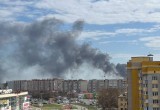 В Вологодской области горит завод металлоконструкций