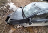 Водитель "Рено" пострадал после вылета в кювет на трассе под Череповцом