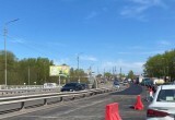 Пробка на Кирилловском шоссе на выезде из города 