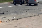 На Северном шоссе в Череповце произошла жесткая авария с мотоциклом 