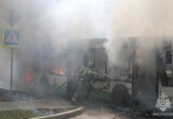 В Вологде во время движения загорелся автобус №7