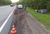 Водитель "Рено" перевернулся на трассе под Череповцом: пострадали две молодые пассажирки