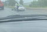 В Череповце на Кирилловском шоссе из-за водителя самосвала произошла массовая авария