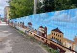 На обновленной части Советского проспекта в Череповце появилось граффити с ретроспективой городской жизни