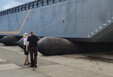 На воду Шексны спустили седьмую баржу, произведенную на Череповецком судостроительном заводе