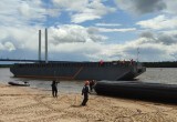На воду Шексны спустили седьмую баржу, произведенную на Череповецком судостроительном заводе