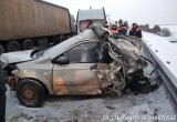 В страшной аварии на обходе Вологды пострадавшая отделалась ушибами, машина — всмятку 